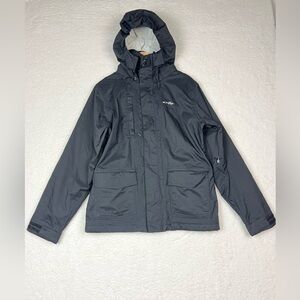 Oakley Black Jacket Hooded Ski Jacket with Chest Logo